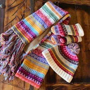 GAP scarf, hat, glove set